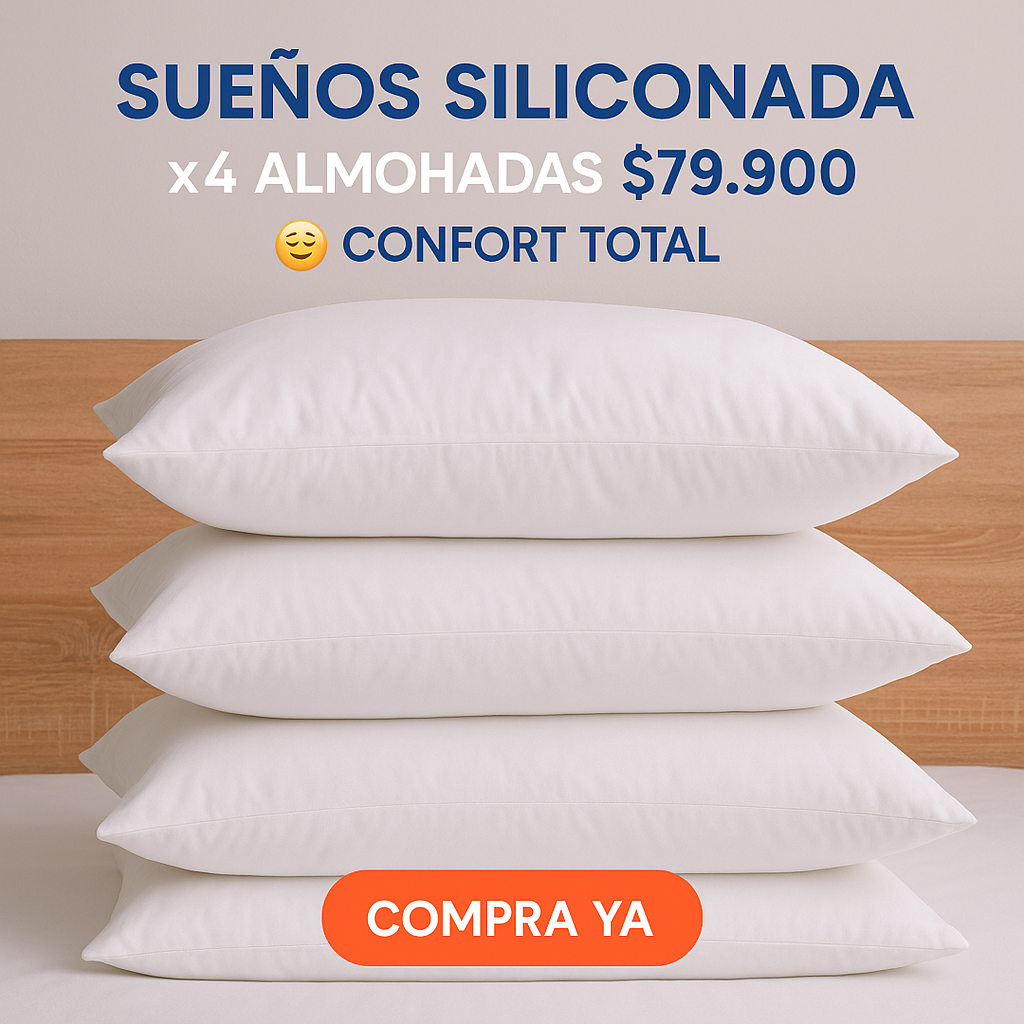 OFERTÓN: 4 Almohadas por $79.900 – Comodidad total garantizada