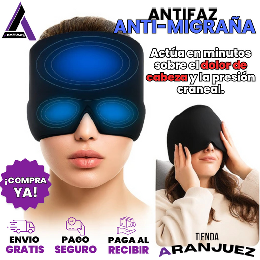 Antifaz Anti-Migraña. Enfocado en Ti: Alivia Sienes, Frente y Ojos al Momento