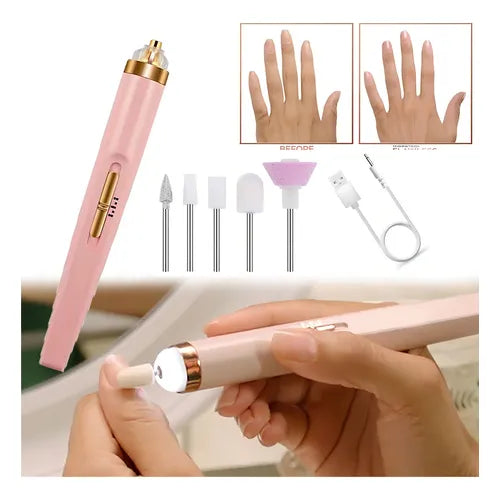 Pulidor de Uñas Profesional Recargable con Luz LED